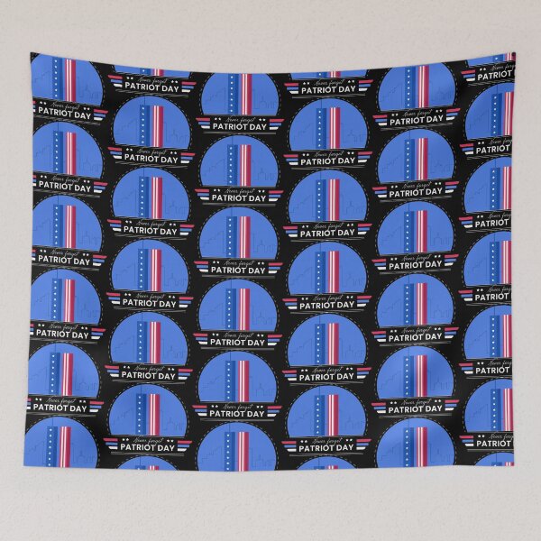 Item preview, Twin towers with us flags, never forget, 9 11 us flag, patriot day designed and sold by quanlh.