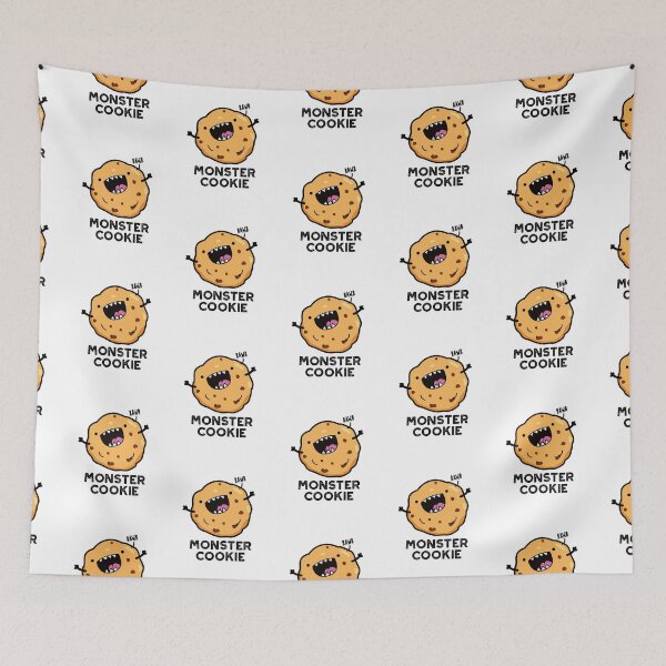 Item preview, Monster Cookie Funny Food Puns  designed and sold by punnybone.