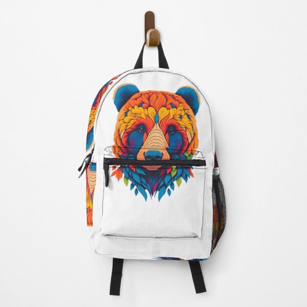 Item preview, Leaves Bear Skin, Colorful Bear Design designed and sold by GRSDesingsMx.