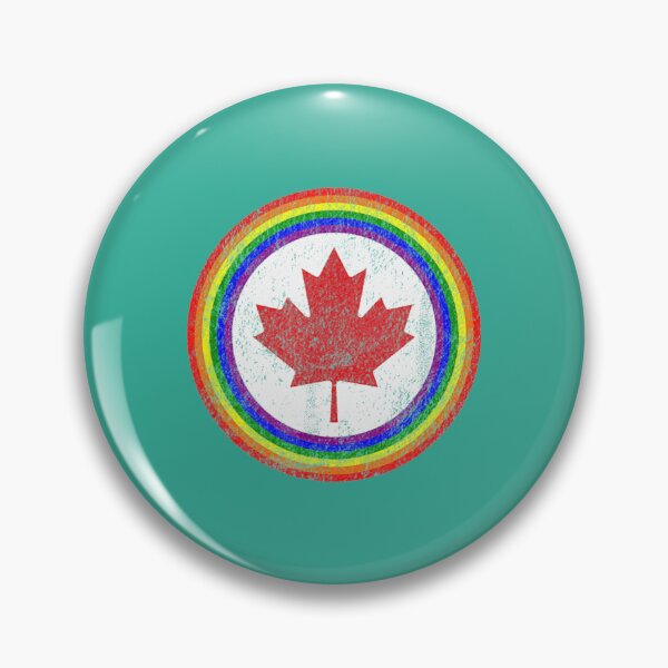 Item preview, Canadian Air Force Roundel Gay Pride Canada Maple Leaf designed and sold by CreativeApparo.