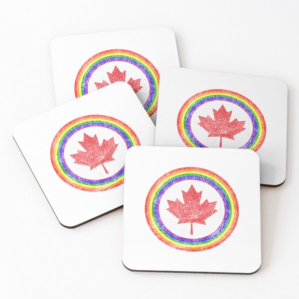 Item preview, Canadian Air Force Roundel Gay Pride Canada Maple Leaf designed and sold by CreativeApparo.