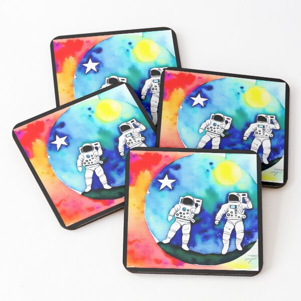 Item preview, National Moon Day:astronauts walking on the moon designed and sold by EdgarReffo.