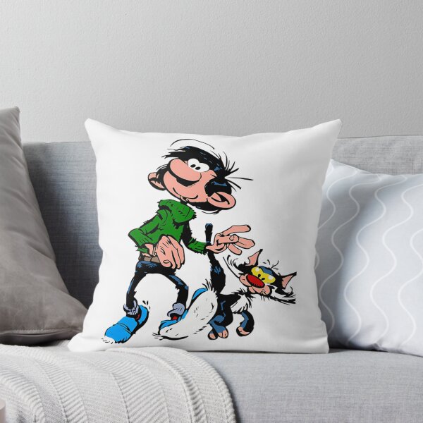 Item preview, Gaston Lagaffe Movie Cartoon Color Big Ben walking with cat designed and sold by ChicArtyellow.
