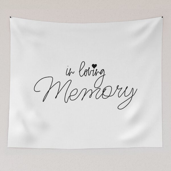 Item preview, in loving memory line art designed and sold by DigiHouse.