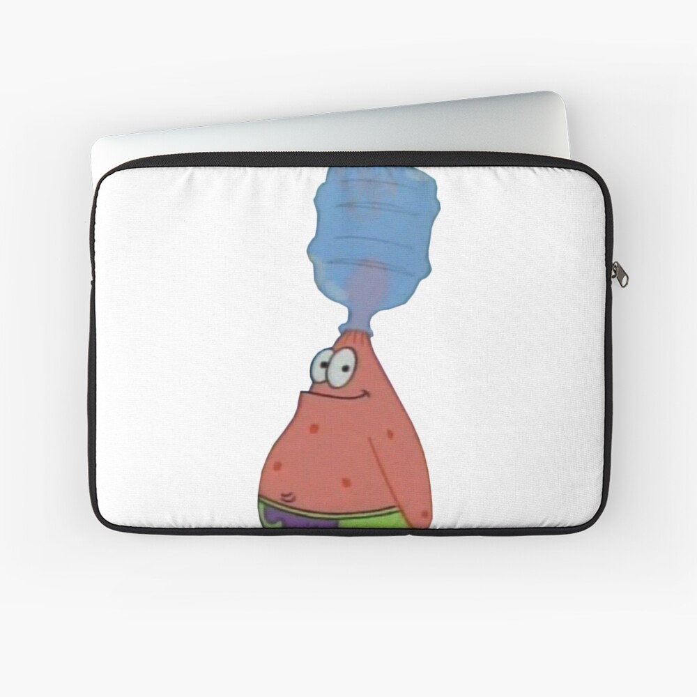 "Patrick With Bottle On Head" Laptop Sleeve by YungEyetoy Redbubble