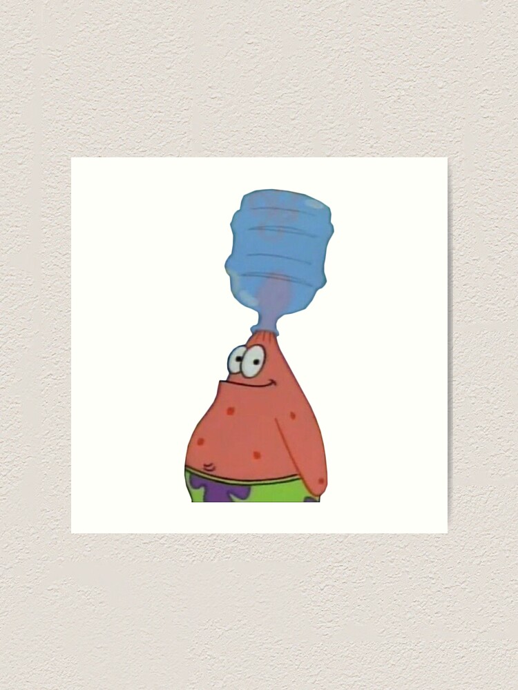 "Patrick With Bottle On Head" Art Print by YungEyetoy Redbubble