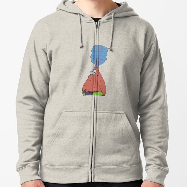 Patrick With Bottle On Head Zipped Hoodie