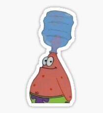 Patrick With Bottle On Head Sticker