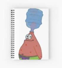 Patrick With Bottle On Head Spiral Notebook