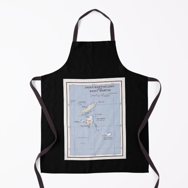 Item preview, Old St Martin, Anguilla _amp_ St Barts Island Map (1960) Caribbean Isles Vintage Chart designed and sold by erynk-rieger.