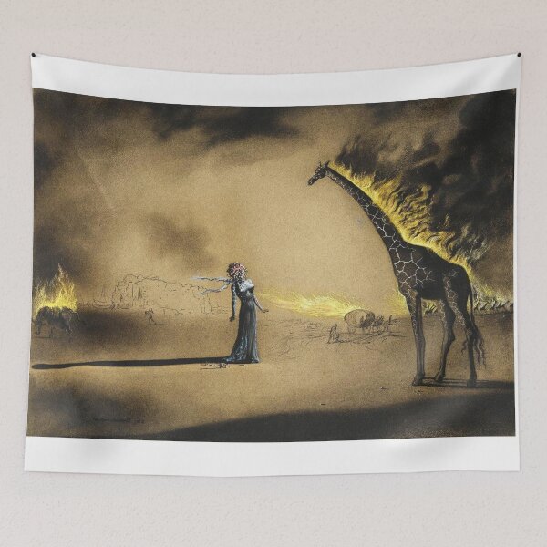 Item preview, the burning giraffe - salvador dali  designed and sold by brewsterdavid.