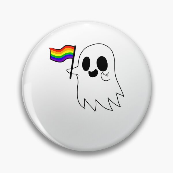 Item preview, Gay Pride Ghost designed and sold by ChicArtyellow.