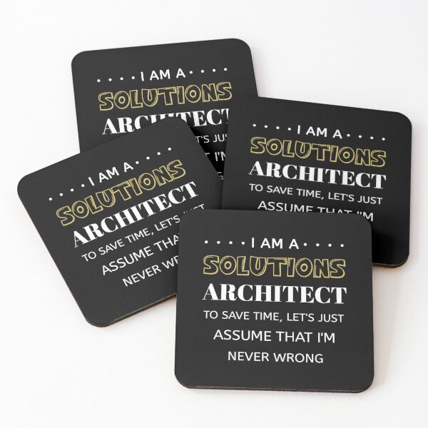 Item preview, Solutions Architect To Save Time I'm Never Wrong Funny Job	 designed and sold by nbzpeazir53.