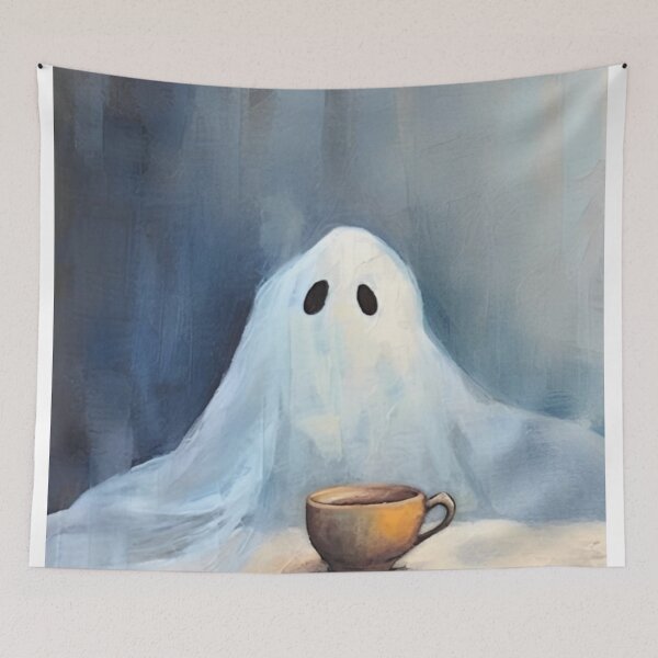 Item preview, Ghost Drinking Coffee designed and sold by harbOurLaCk.