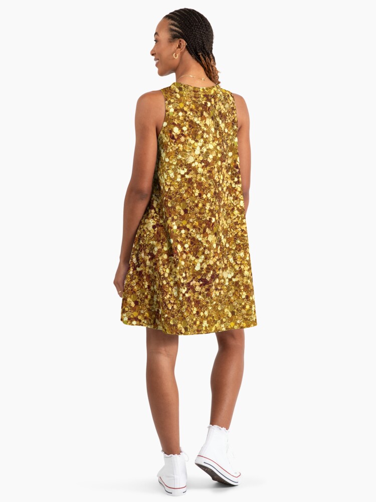 tall gold dress Tiki-A-Go-Go Sweetheart Swing Dress – Park Candy