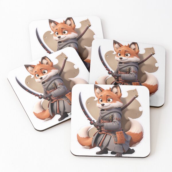 Item preview, samurai fox japanese fox art 4 designed and sold by offline24.