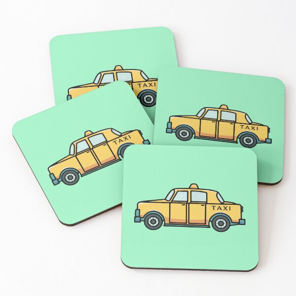 Item preview, Cool Simple Taxi Cartoon Illustration designed and sold by cubbone.