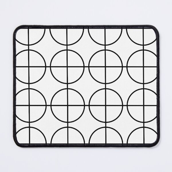 Item preview, Black and White Geometric Circle Stripes Pattern designed and sold by Nisha Prabhu.
