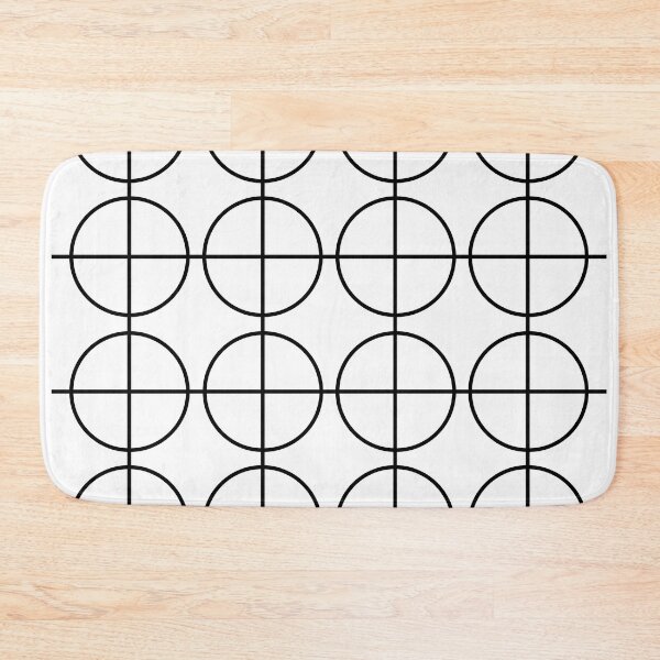 Item preview, Black and White Geometric Circle Stripes Pattern designed and sold by Nisha Prabhu.