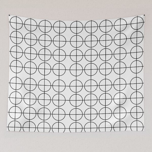 Item preview, Black and White Geometric Circle Stripes Pattern designed and sold by Nisha Prabhu.