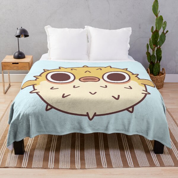 Item preview, Cute Grumpy Puffer Fish designed and sold by rustydoodle.