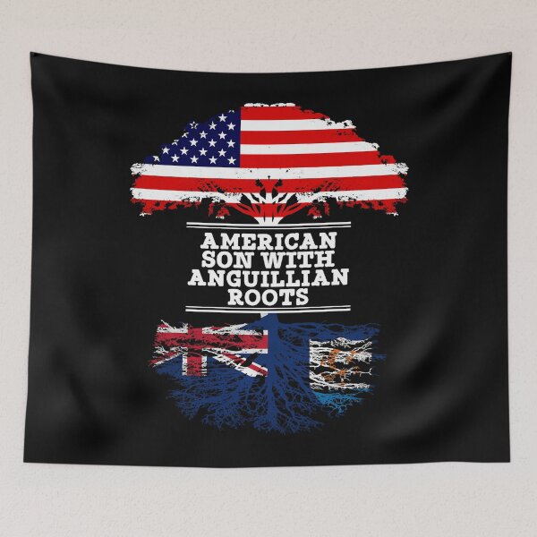 Item preview, American Son With Anguillian Roots - Gift For Anguillian Son designed and sold by tamiya-mortimer.