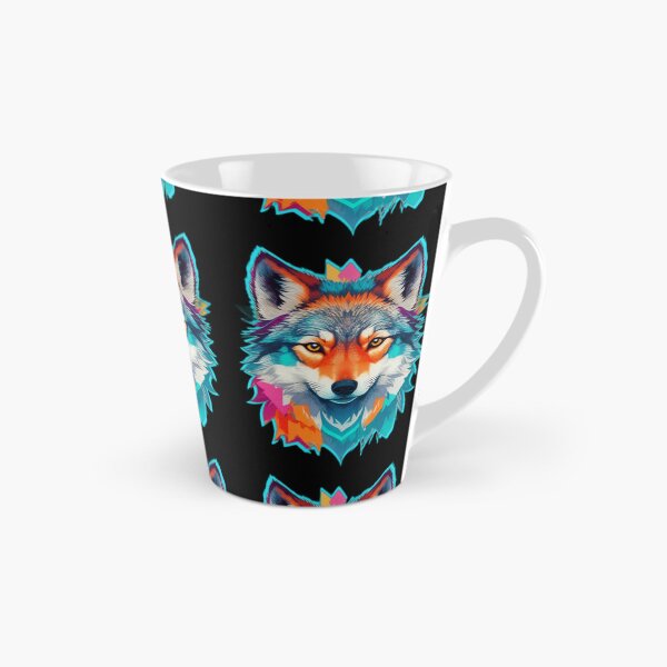 Item preview, Rainbow Wolf Head - Wild Animals designed and sold by Ridiculam Toga.