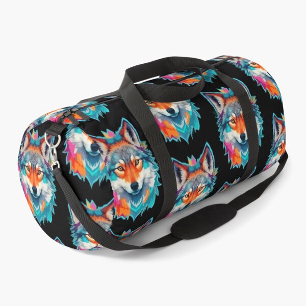 Item preview, Rainbow Wolf Head - Wild Animals designed and sold by Ridiculam Toga.