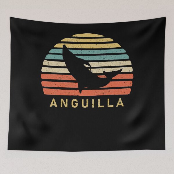 Item preview, Retro Anguilla Dolphin Gift designed and sold by tamiya-mortimer.