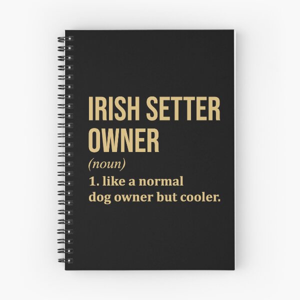 Item preview, Irish Setter Dog Owner Definition in Gold designed and sold by XCIV.