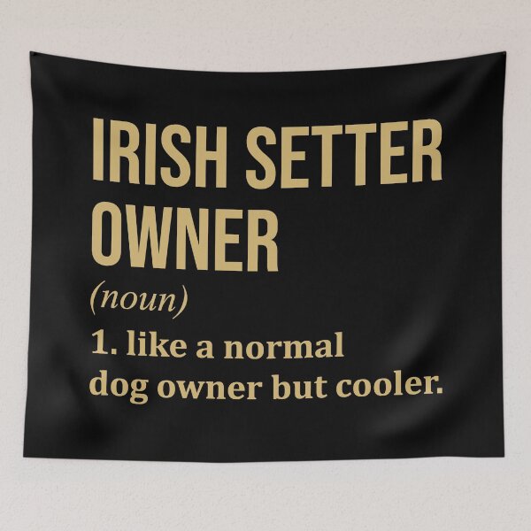 Item preview, Irish Setter Dog Owner Definition in Gold designed and sold by XCIV.