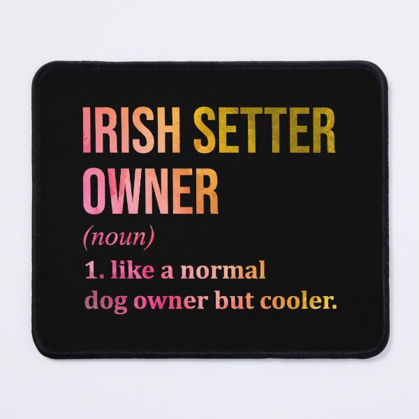 Item preview, Irish Setter Dog Owner Definition in Watercolor designed and sold by XCIV.