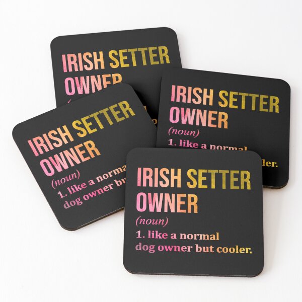 Item preview, Irish Setter Dog Owner Definition in Watercolor designed and sold by XCIV.