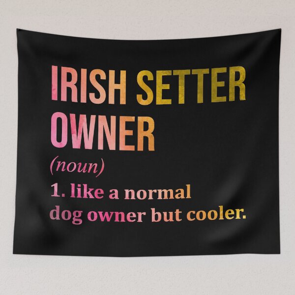 Item preview, Irish Setter Dog Owner Definition in Watercolor designed and sold by XCIV.