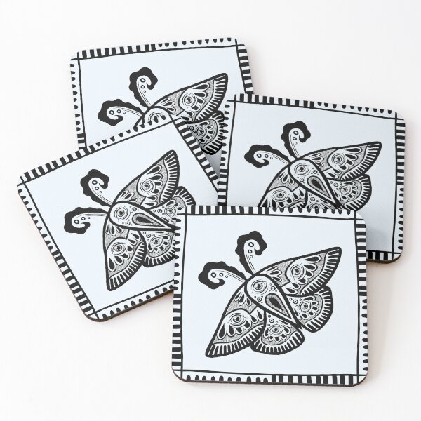 Item preview, Versión negra de "La polilla" designed and sold by ShenGeomiArt.