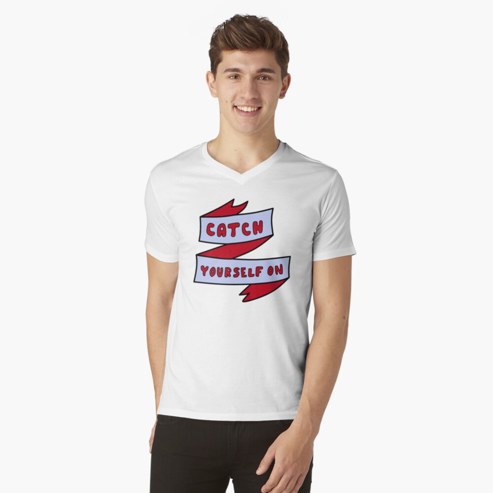 Vista previa del artículo con la obra «Camiseta de cuello en V», diseñado y vendido por cottrell-ceola.