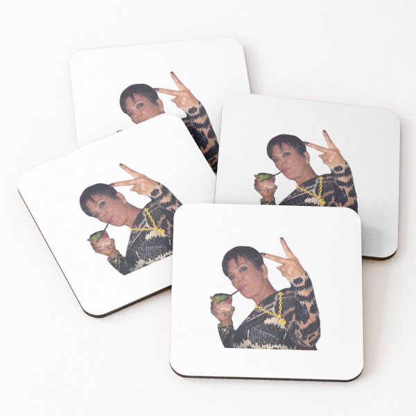 Item preview, Kris Jenner sipping a vodka lime soda designed and sold by aamybowman.