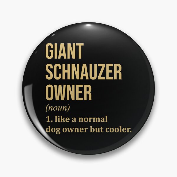 Item preview, Giant Schnauzer Dog Owner Definition in Gold designed and sold by XCIV.