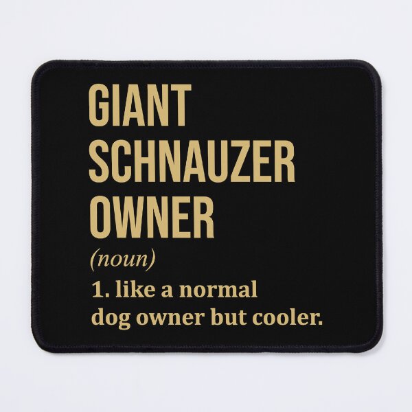 Item preview, Giant Schnauzer Dog Owner Definition in Gold designed and sold by XCIV.