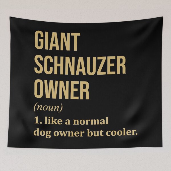 Item preview, Giant Schnauzer Dog Owner Definition in Gold designed and sold by XCIV.
