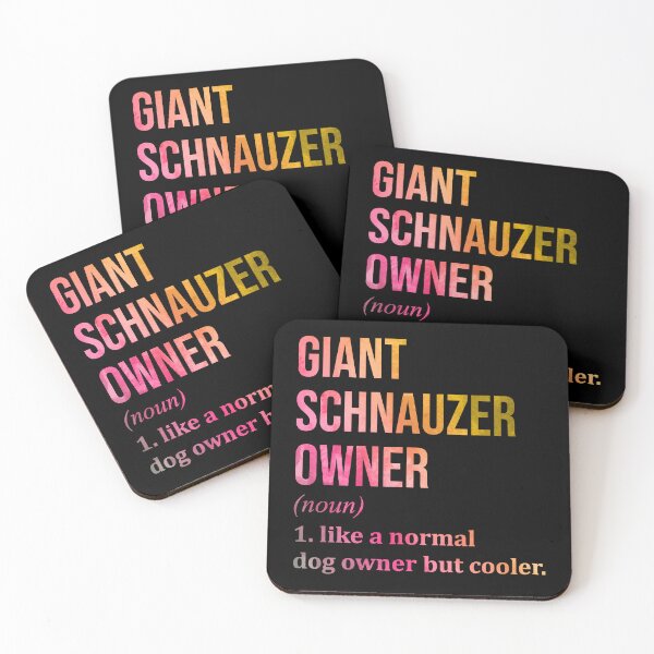 Item preview, Giant Schnauzer Dog Owner Definition in Watercolor designed and sold by XCIV.