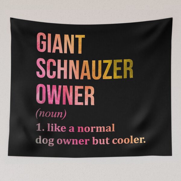 Item preview, Giant Schnauzer Dog Owner Definition in Watercolor designed and sold by XCIV.