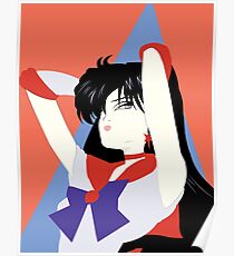 Sailor Mars (Patrick Nagel style) Poster
