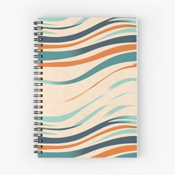 Item preview, Wavy Diagonal Aqua Stripes Abstract Pattern designed and sold by Sturdust.