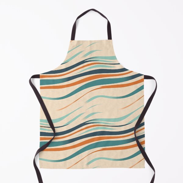Item preview, Wavy Diagonal Aqua Stripes Abstract Pattern designed and sold by Sturdust.