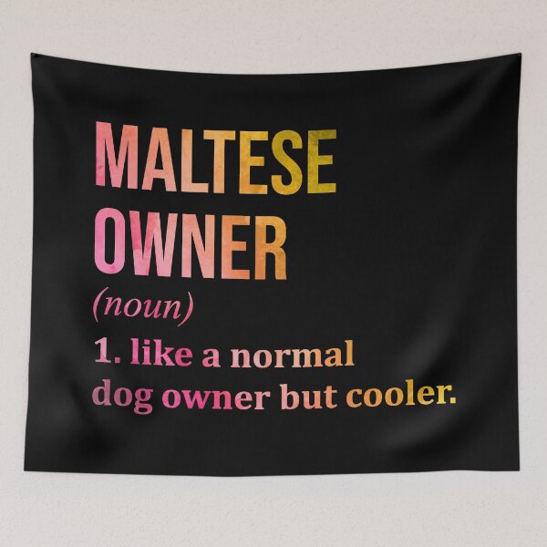 Item preview, Maltese Dog Owner Definition in Watercolor designed and sold by XCIV.