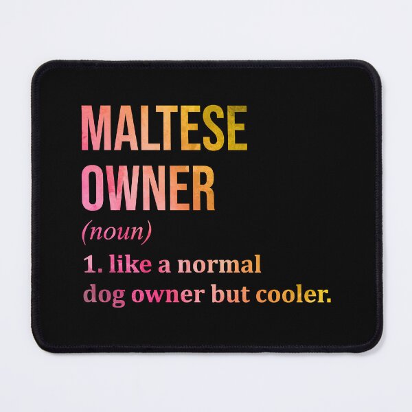 Item preview, Maltese Dog Owner Definition in Watercolor designed and sold by XCIV.