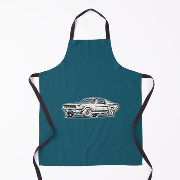 Item preview, 1968 _Bullitt_ Mustang Retro Muscle Car Sketch designed and sold by MiCharlton.
