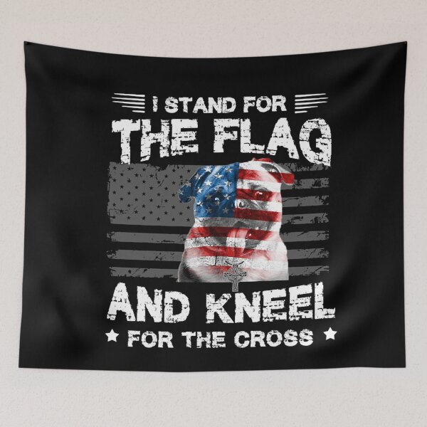 Item preview, Pugs Dog Stand For The Flag Kneel For Fallen T-Shirt designed and sold by EagmianPheolea.