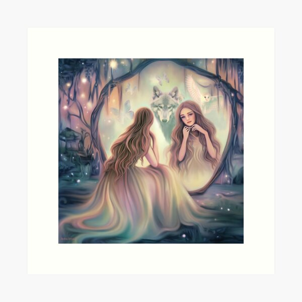 Magical Forest Spirits Art Print